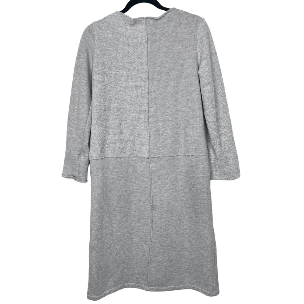 Gershon Bram Gray French Terry Patchwork Dress Sm… - image 2